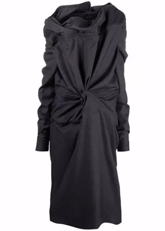Y/Project платье асимметричного кроя с драпировкой