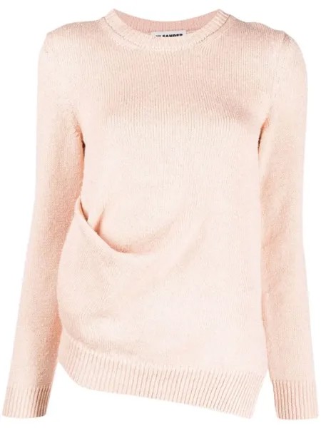 Jil Sander джемпер тонкой вязки, розовый