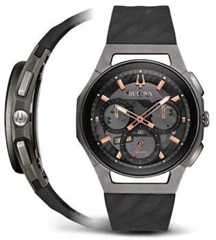 Японские наручные  мужские часы Bulova 98A162. Коллекция CURV