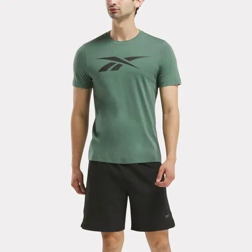 Футболка Reebok GS VECTOR TEE, размер L, зеленый