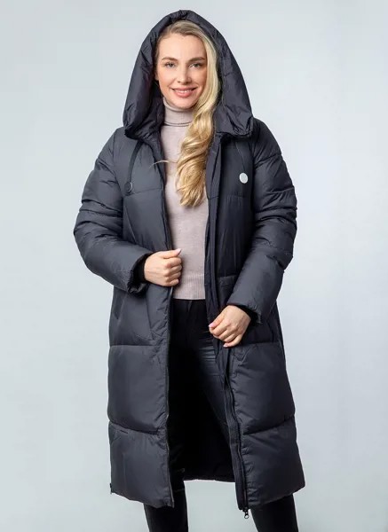 Пальто женское Napoli 58409 серое 50 RU