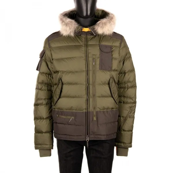 Лыжная куртка-пуховик Parajumpers Skimaster Fur Military Green Grey 08925