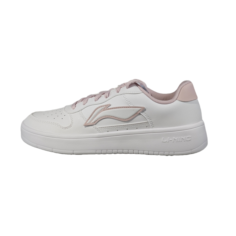 Кроссовки LINING Skateboarding Shoes Women's Low-top White/pink, розовый