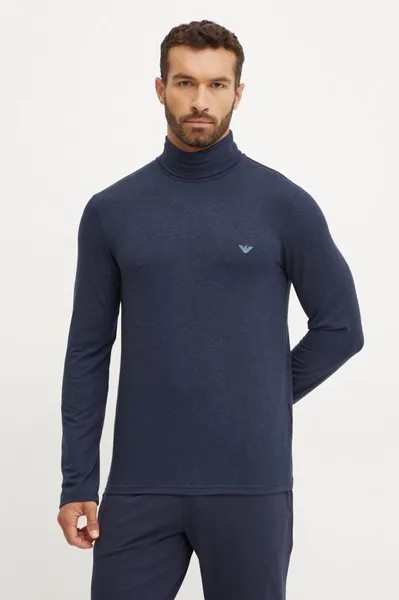 Лонгслив Emporio Armani Underwear, темно-синий
