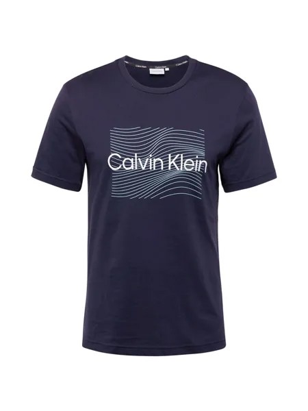 Футболка Calvin Klein, темно-синий/лазурный