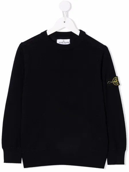 Stone Island Junior джемпер с нашивкой-логотипом