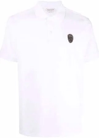 Alexander McQueen рубашка поло с декором Skull