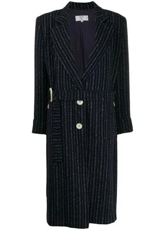 Valentino Pre-Owned пальто 1980-х годов в полоску