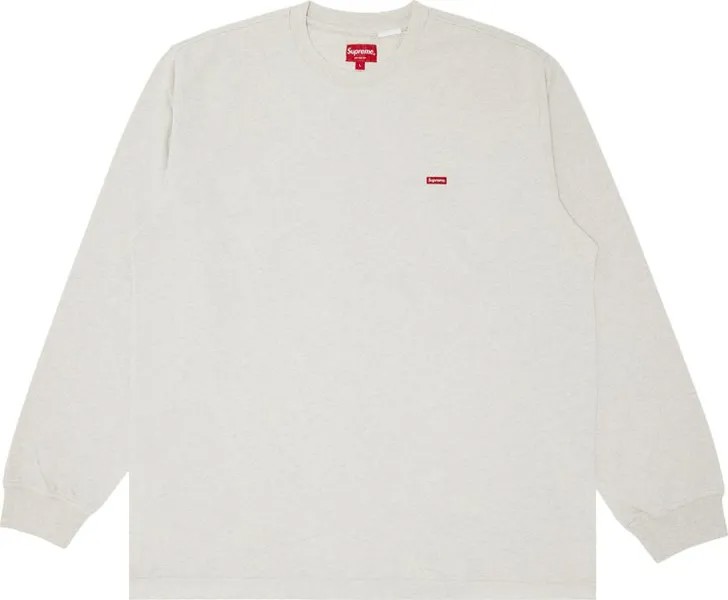 Лонгслив Supreme Small Box Long-Sleeve Tee 'Oatmeal', загар