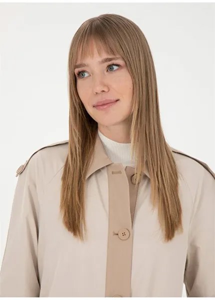 Бежевый женский тренч G022SZ0KS.1853953 Pierre Cardin, бежевый