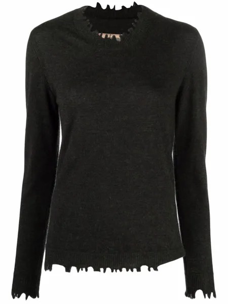 Uma Wang distressed cashmere jumper