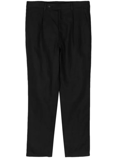 Льняные брюки со складками Comme des Garçons Homme, синий