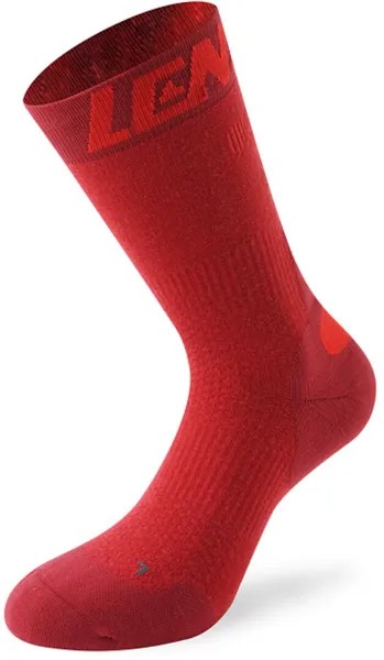 Носки Lenz 7.0 Mid Merino Compression, красные