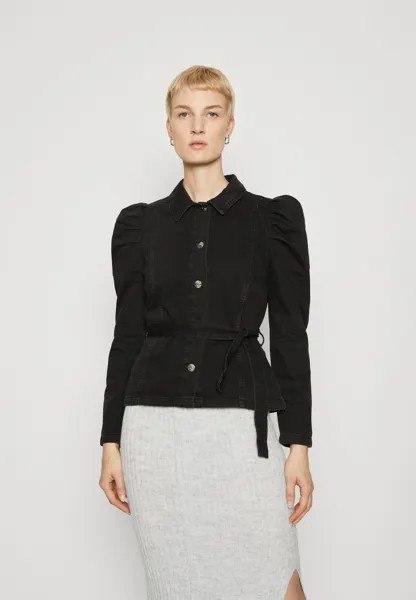 Джинсовая куртка Onljules Belt Jacket ONLY Tall, цвет washed black