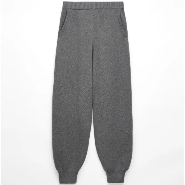 Брюки-джоггеры Oysho Knit, темно-серый