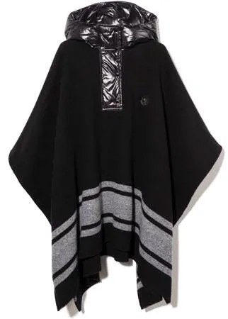 Moncler Enfant кейп с дутым капюшоном и оборками