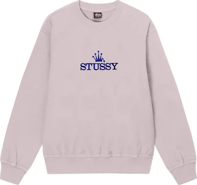 Толстовка Stussy Glamour Pigment Dyed Crew 'Blush', фиолетовый