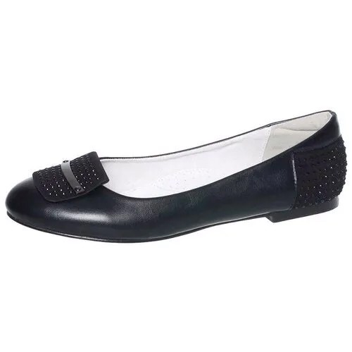 Туфли для девочек, цвет черный, размер 34, бренд KeNKÄ, артикул MTL_801-22