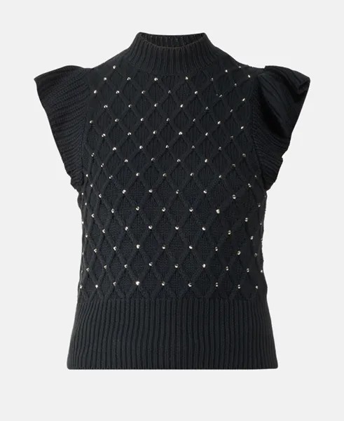 Пуловер с короткими рукавами Liu Jo, черный