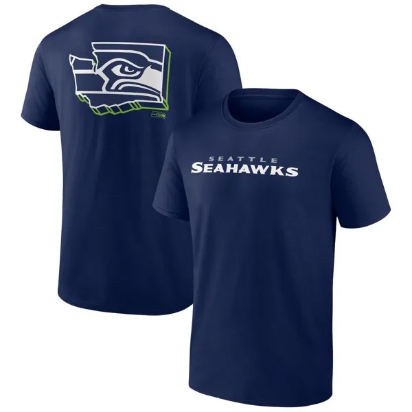 Мужская двусторонняя футболка Profile College Seattle Seahawks Big & Tall