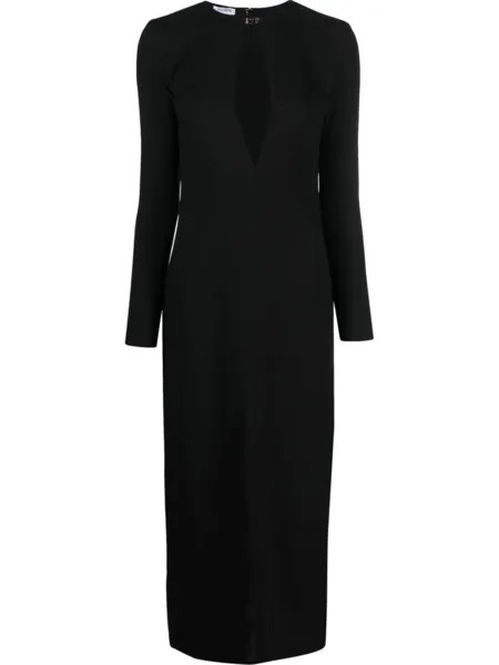Filippa K платье макси с вырезом, черный