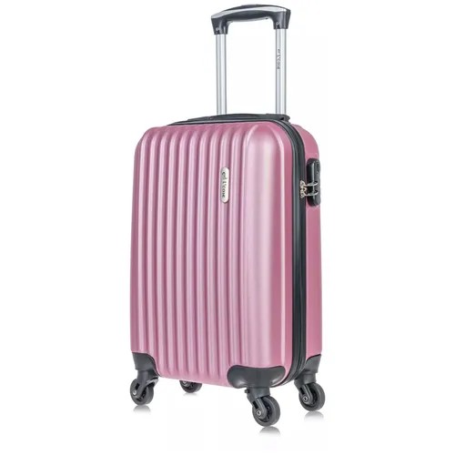 Умный чемодан L'case Krabi Krabi, 36 л, размер S, розовый, золотой