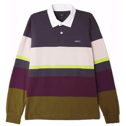 Поло Obey Рубашка поло Obey Benny LS Polo