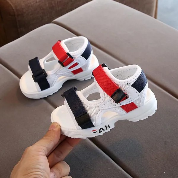 Дети Сандалии Baby Малыш Обувь Девушки Пляж Обувь Мягкий Нижний Non-slip Мальчики Спорт Сандалии Досуг Случайные летние кроссовки