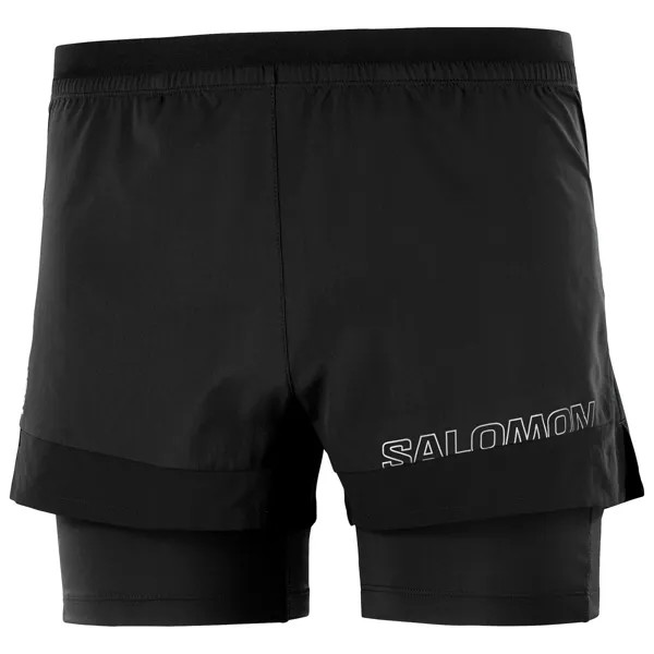 Шорты для бега Salomon Cross 2in1 Shorts, цвет Deep Black