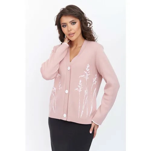 Пиджак Текстильная Мануфактура, размер 52, розовый
