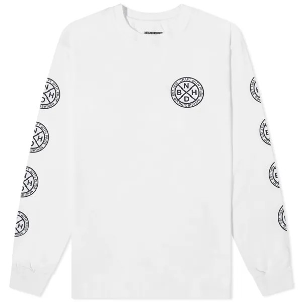 Футболка Neighborhood Long Sleeve Ls-7, белый