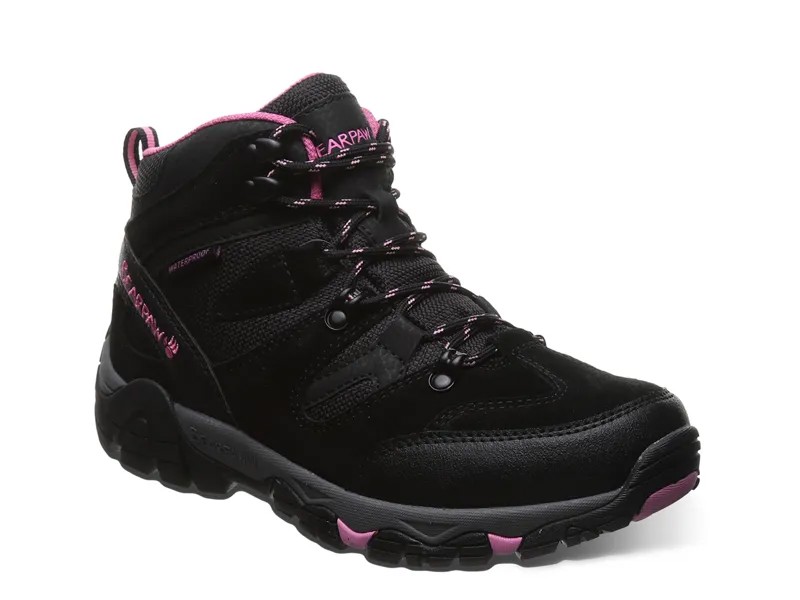 Ботинки Bearpaw Corsica женские походные, черный-розовый