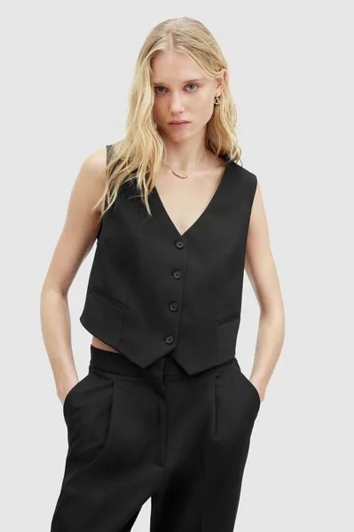 НЕЛЛИ ЖИЛЕТ жилет AllSaints, черный