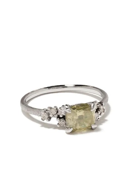 White Bird кольцо Aurora V из белого золота с бриллиантами