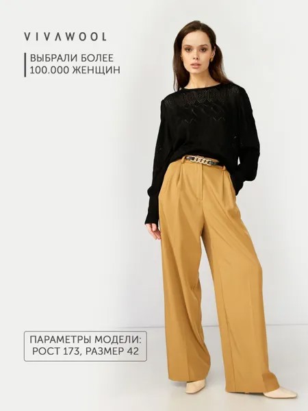 Джемпер женский Vivawool 310216 черный 56 RU