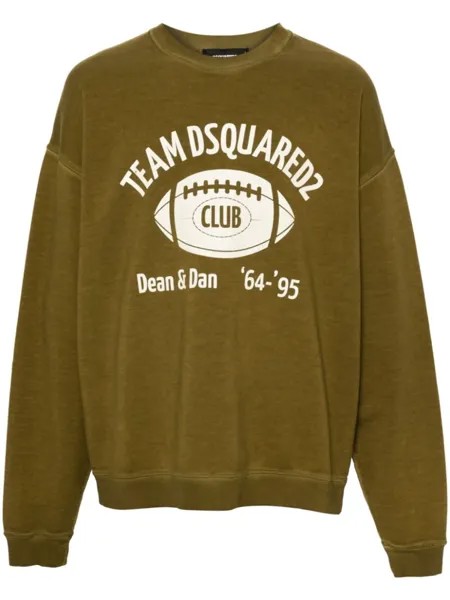 DSQUARED2 толстовка с круглым вырезом, зеленый