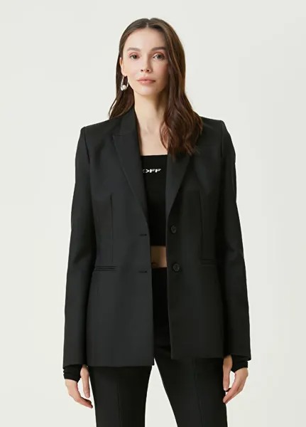 Куртка с логотипом Off-White, черный