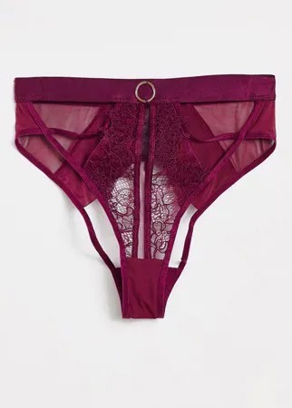 Бордовые трусы Ann Summers Heartracer-Красный