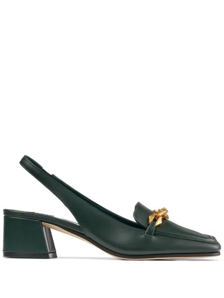 Jimmy Choo туфли Diamond Tilda 45 с ремешком на пятке, зеленый
