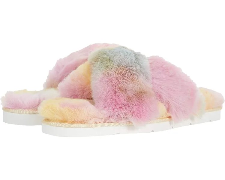 Домашняя обувь Dolce Vita Pillar, цвет Citron Multi Tie-Dye Faux Fur