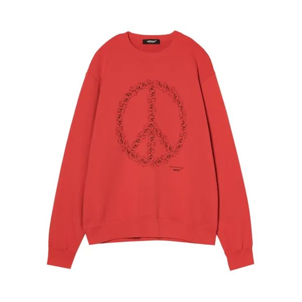 Толстовка Undercover Peace Sign Sweatshirt, красный