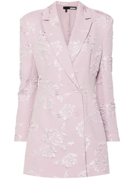 ROTATE BIRGER CHRISTENSEN жаккардовое платье мини, розовый
