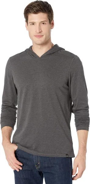 Толстовка prAna Hooded T-Shirt Standard Fit Prana, цвет Charcoal Heather