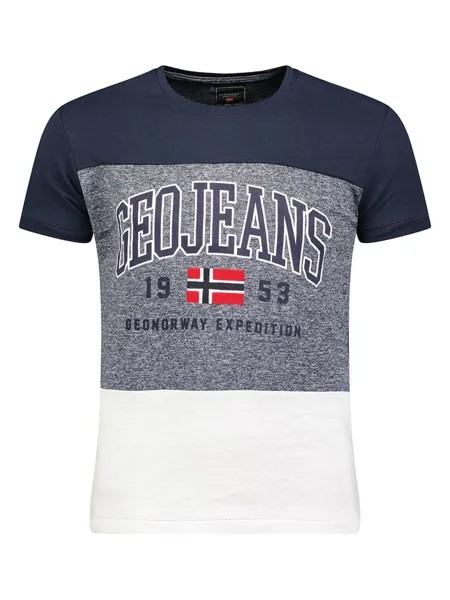 Футболка Geographical Norway, цвет dunkelblau/grau