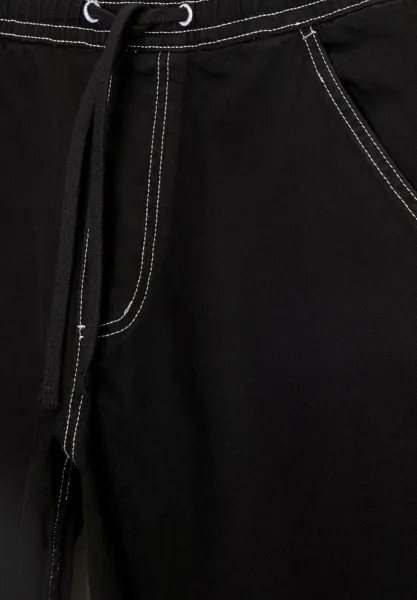 Прямые джинсы PULL&BEAR, черный