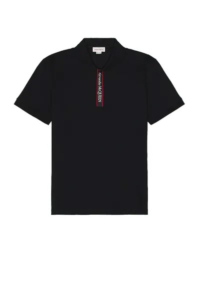 Поло Alexander Mcqueen Logo Tape Dtl, цвет Black & Mix