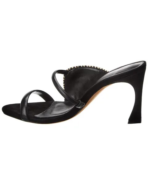 Сандалии Alexandre Birman Marjorie 85 из кожи и соломы, черный