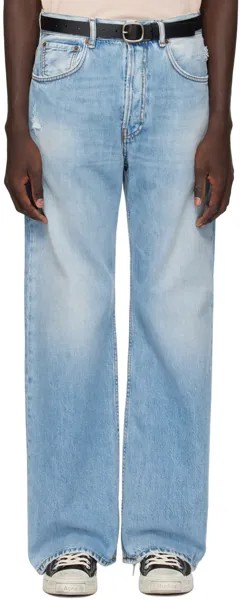 Синие джинсы свободного кроя Acne Studios, цвет Light blue