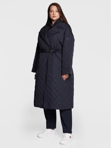 Пуховик свободного кроя Tommy Hilfiger Curve, синий
