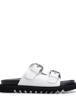 Moschino шлепанцы с пряжками